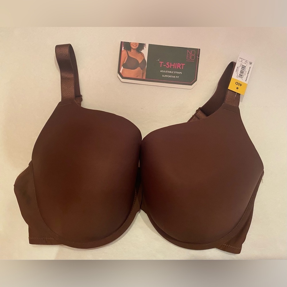 No‎ Boundaries T-Shirt Bra Brown Size 40D